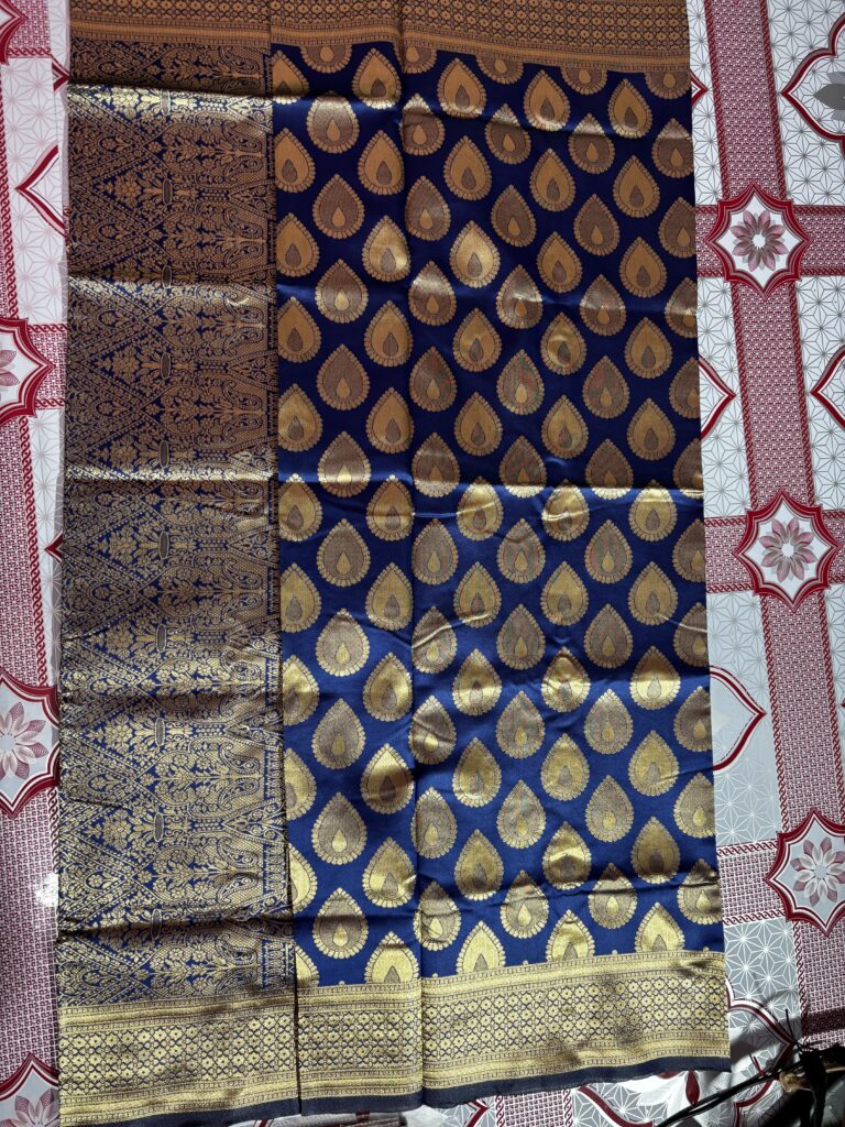 Fancy Banarasi Silk Navy Blue