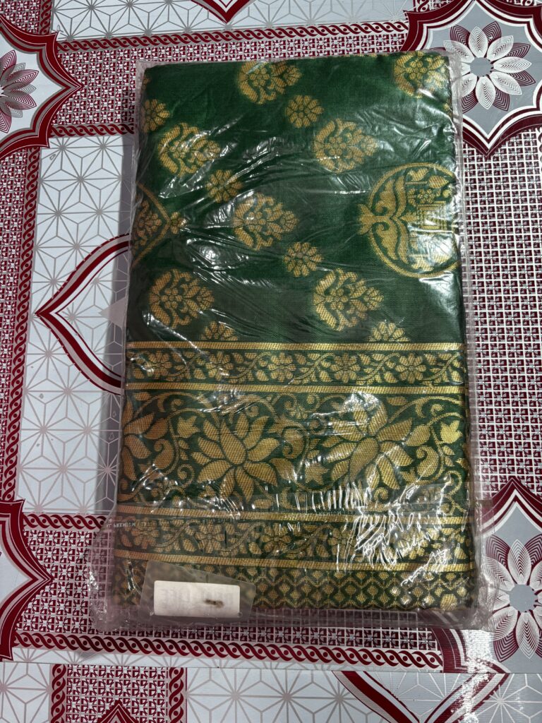 Fancy Banarasi Silk Bottle Green