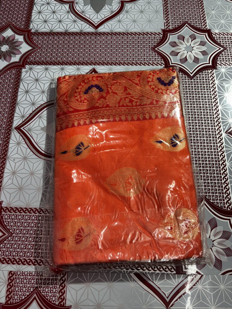 Fancy Banarasi Silk Orange