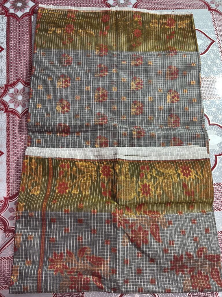 Silk Dhakai Steel