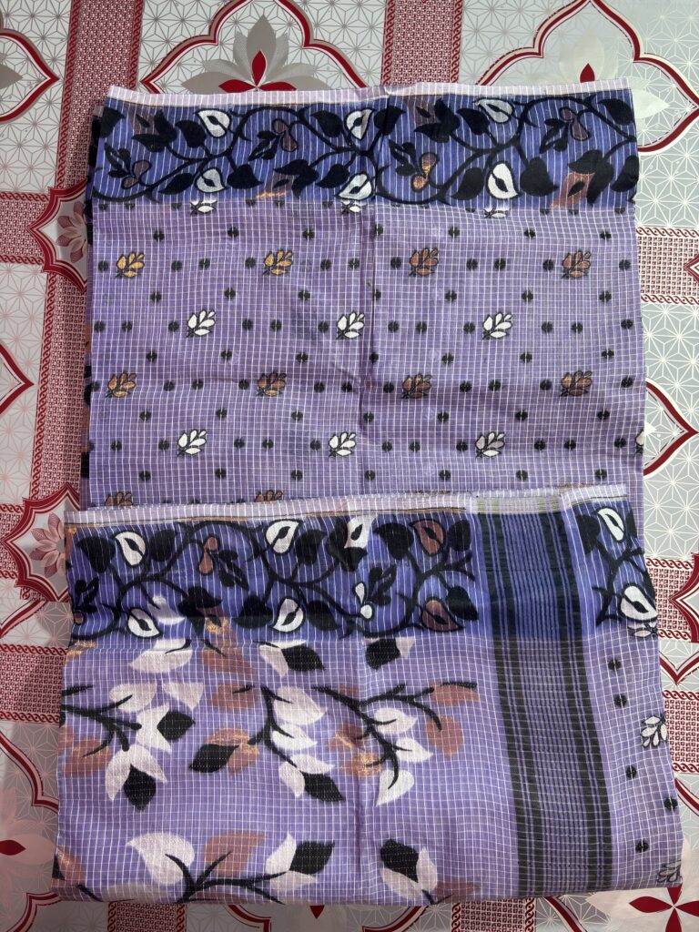 Silk Dhakai Lavender