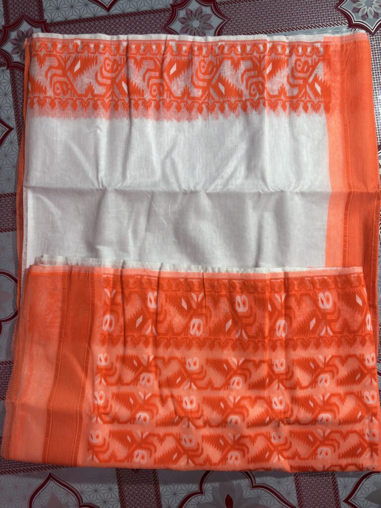B.P Dhakai White-Orange