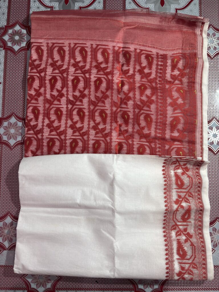 B.P Dhakai White-Red