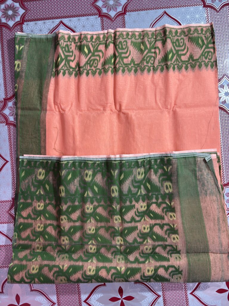B.P Dhakai Coral-Deep olive green
