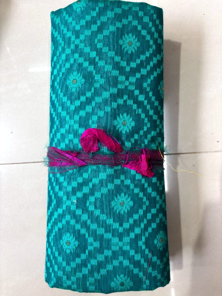 Jalbandi Dhakai Deep Turquoise Green