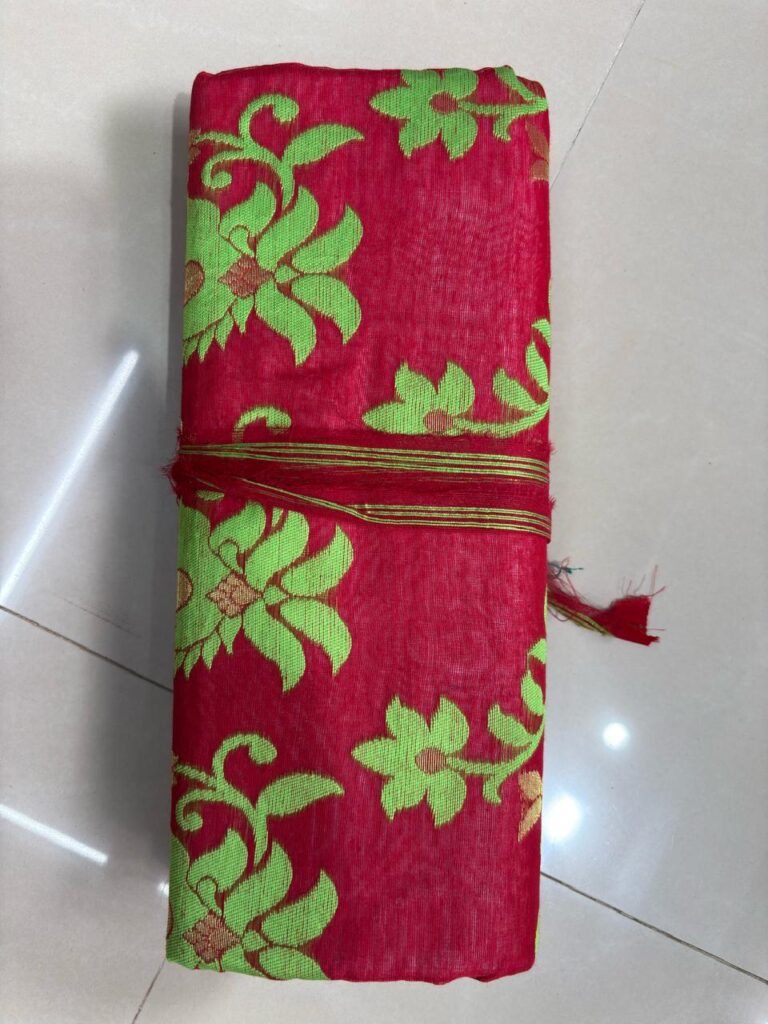 Shankhachur Jamdani Red