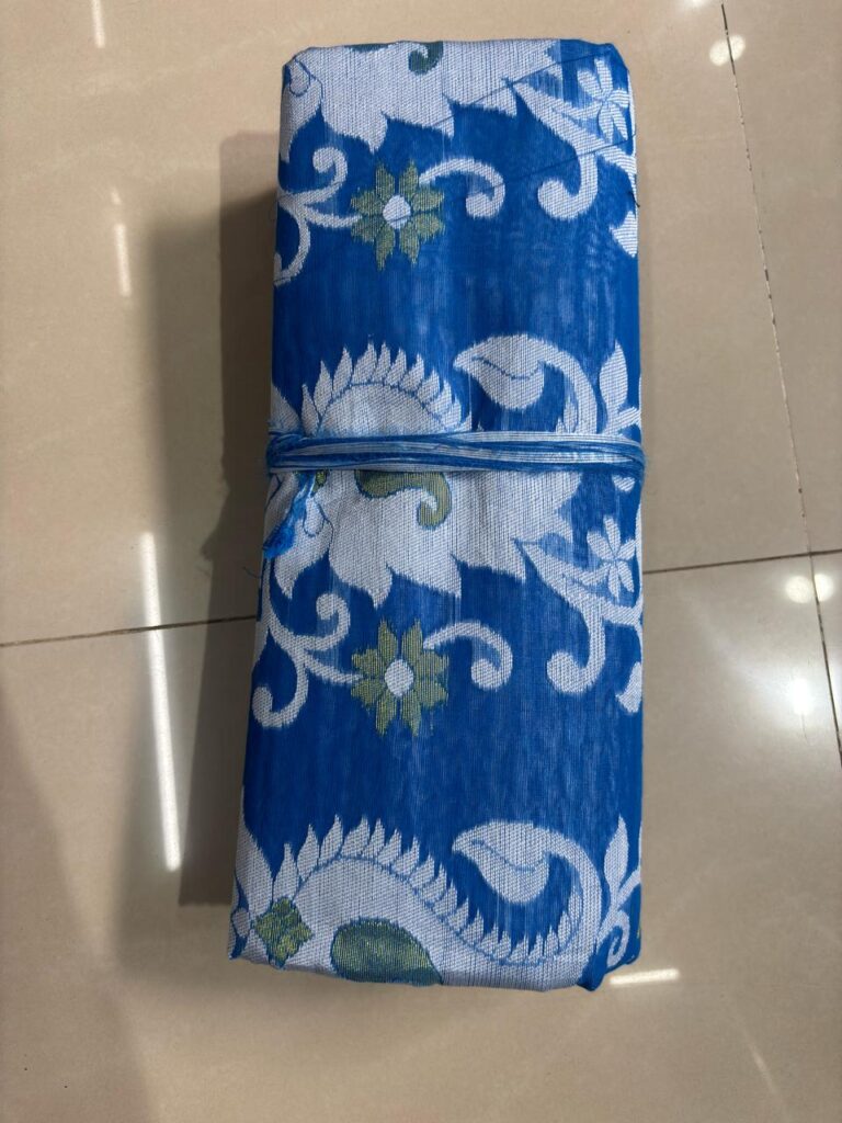 Shankhachur Jamdani Vibrant Royal Blue