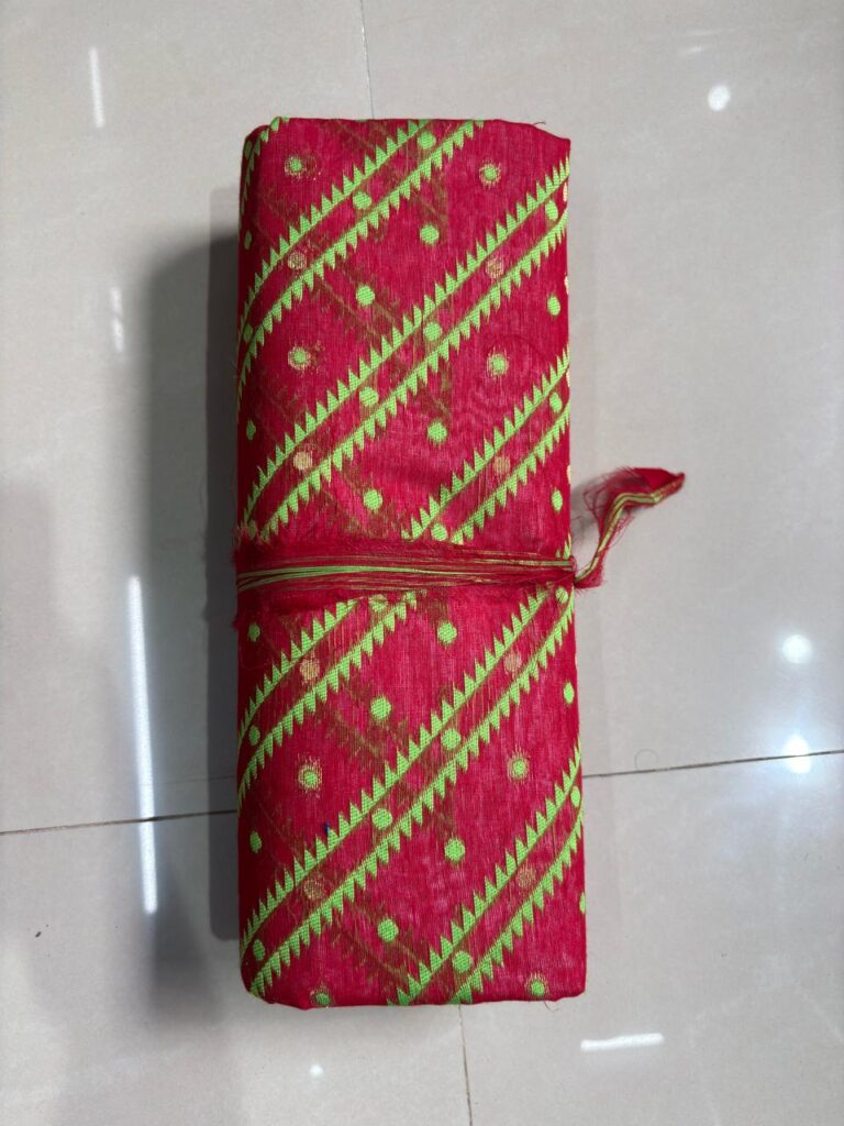 Karat Jamdani Red