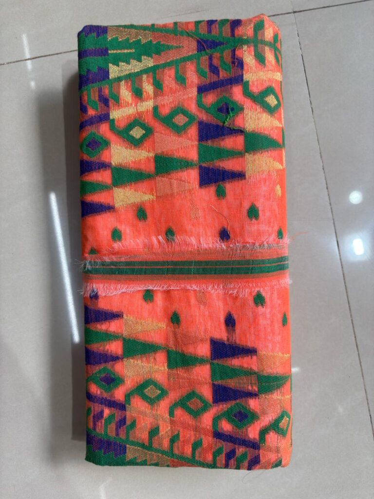 Tower Jamdani Lime Orange
