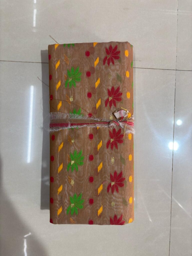Pakha Jamdani Light brown