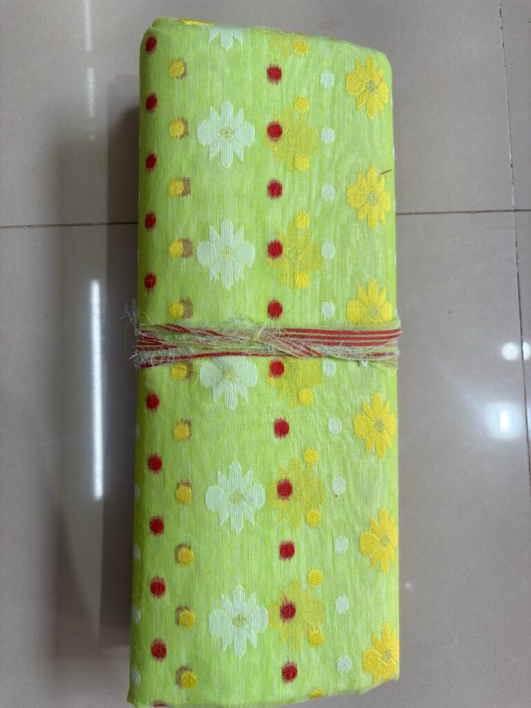 Buti Dhakai Lime Green