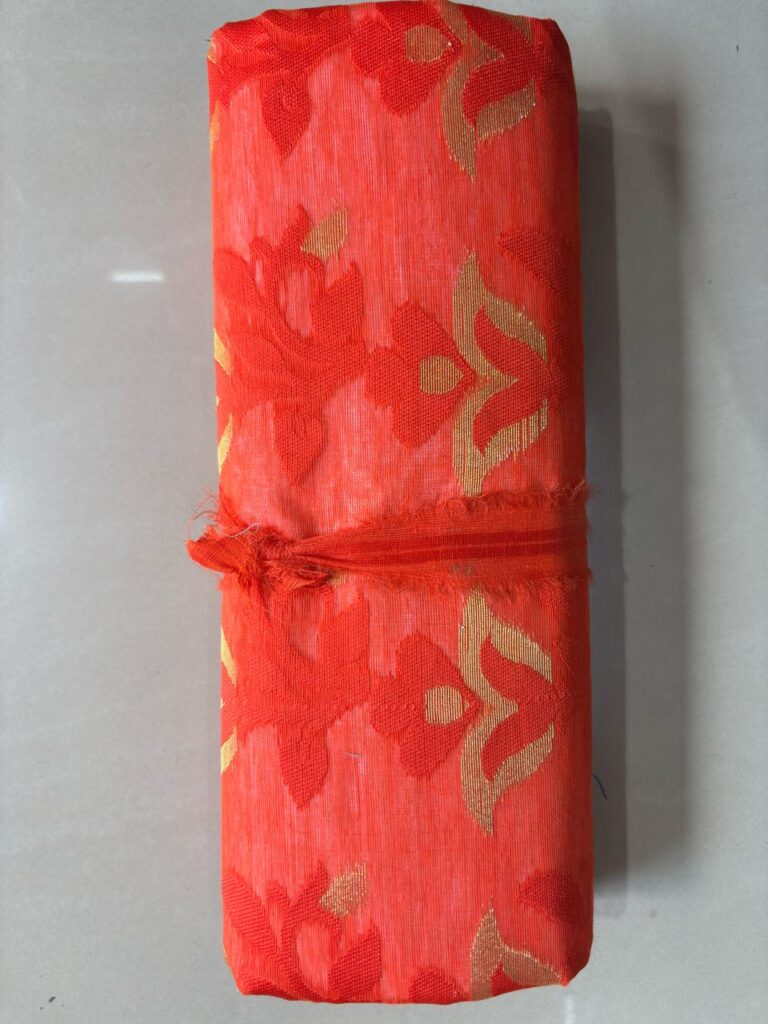 Beautiful Flower Dhakai Orange