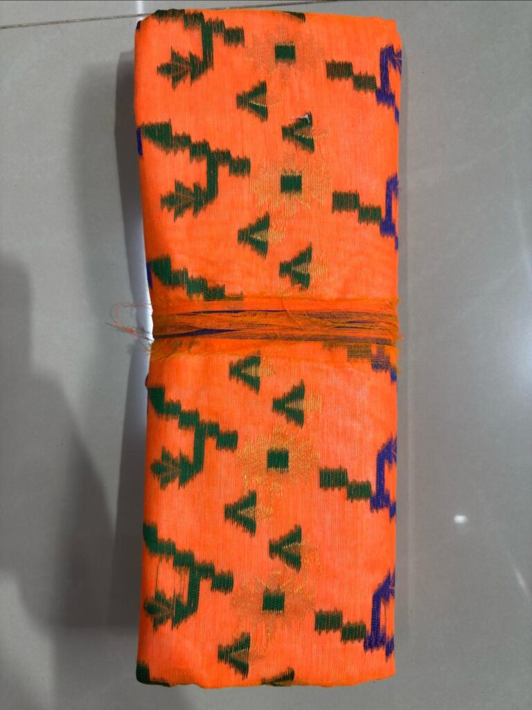 Lota Pata Design Jamdani Orange