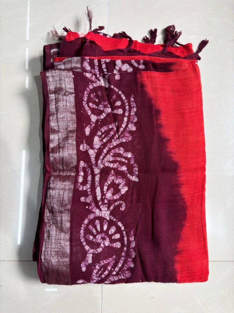 Nilen Batik Handloom Deep Red-Maroon
