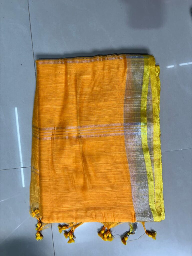 Plain Handloom Bright Yellow