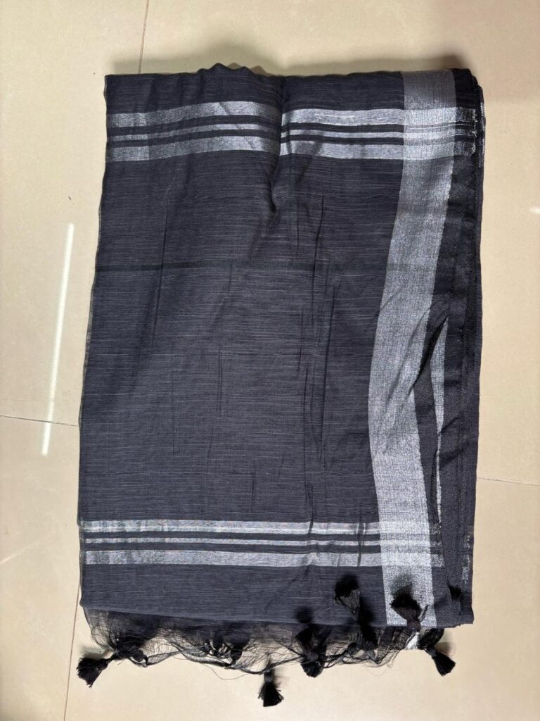 Plain Handloom Black