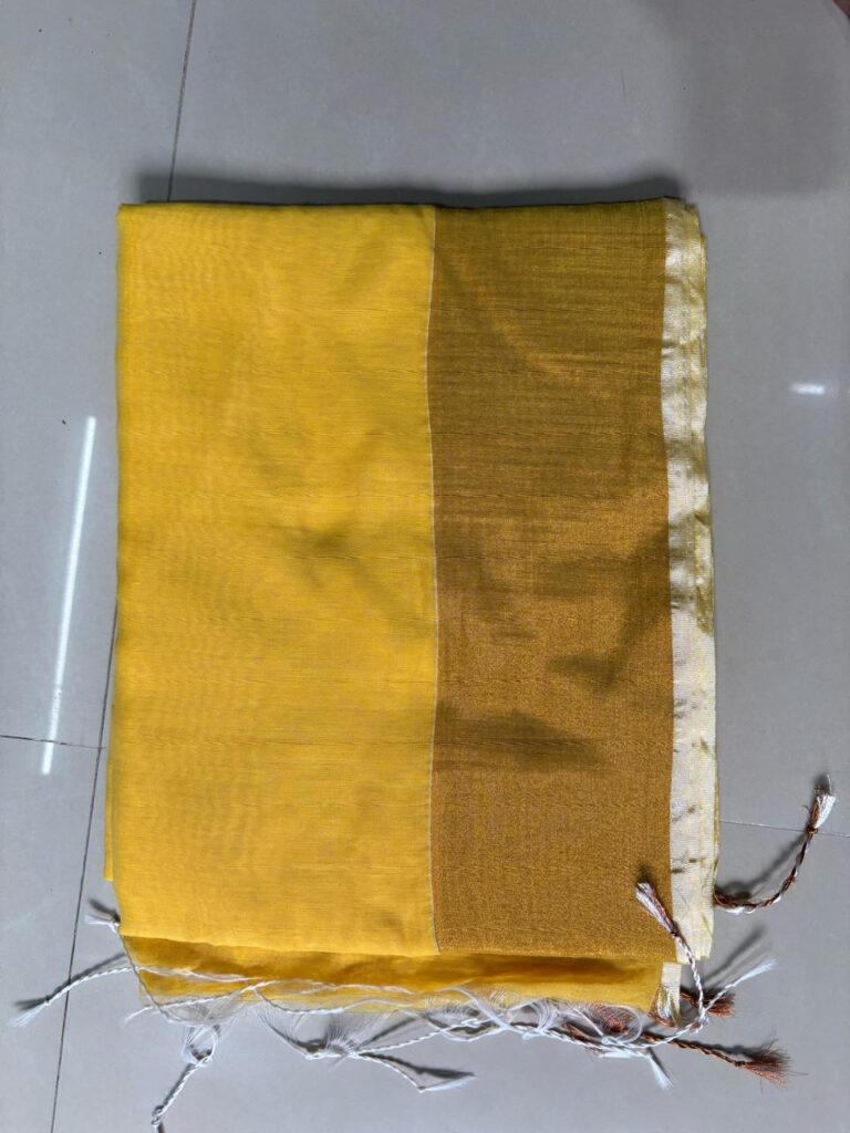 Plain Handloom Golden