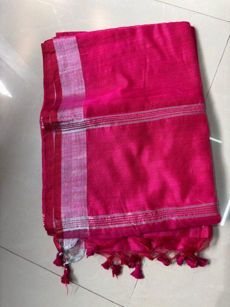 Plain Handloom Bright Fuchsia