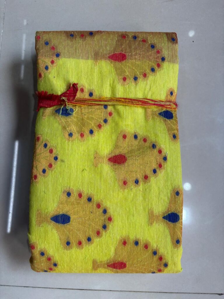 Beautiful Tussore Design 3 Vibrant Yellow