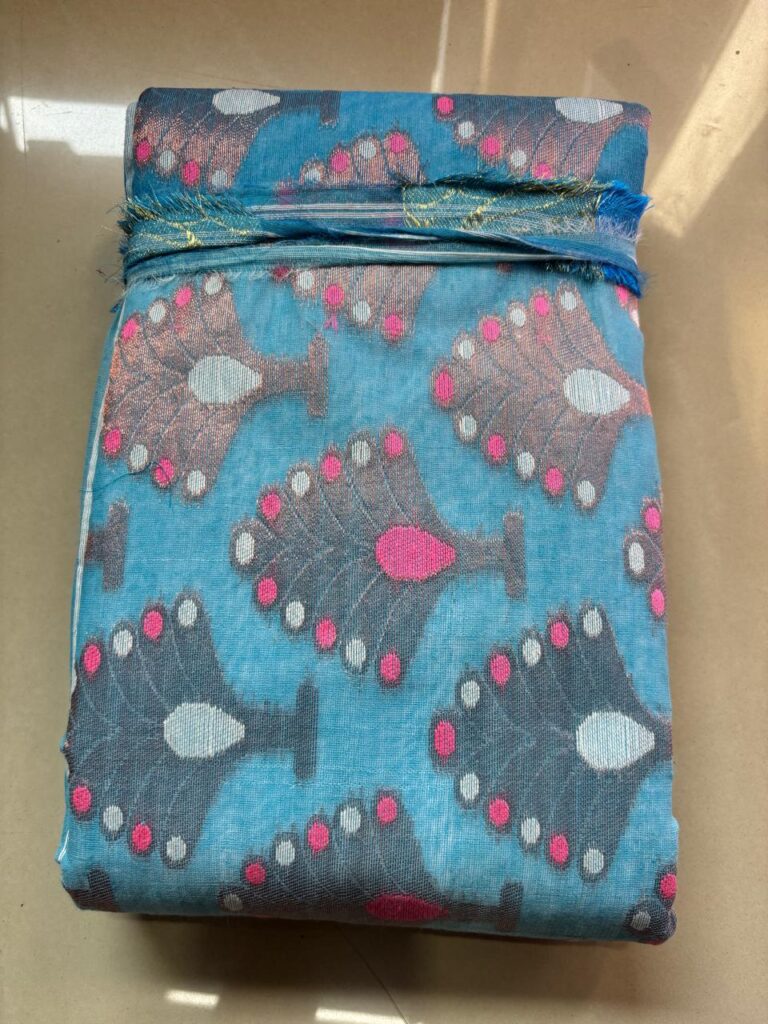 Beautiful Tussore Design 3 Sky Blue