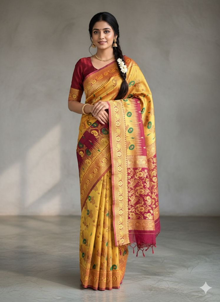 Beautiful Tussore Design 4